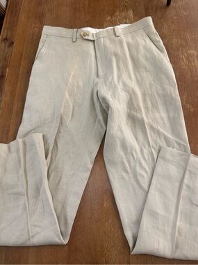 Lauren Ralph Lauren Men's Light Tan Linen-Blend Chinos
